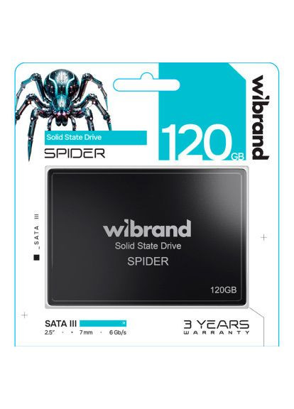 Накопитель SSD 2.5" 120GB Spider (WI2.5SSD/SP120GB) Wibrand 2.5&quot; 120GB Spider (366648549)