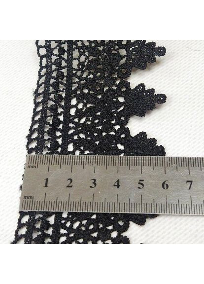 Кружево макраме 6CM (13M) Цвет - Черный (729-63-039) Plus-plus (352747380)