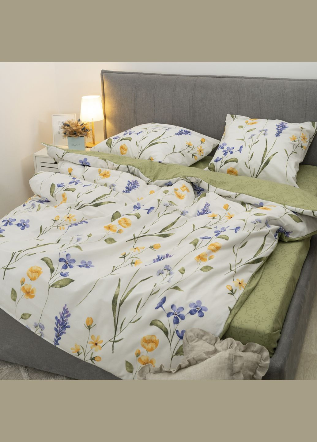 Комплект постільної білизни Полуторний Ранфорс 24266 Viluta (365289452)