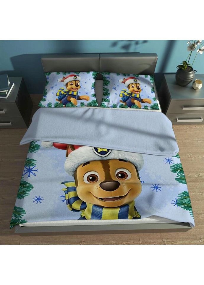 Постельное белье из плюш-велюра Щенячий Щенячий Патруль для мальчика 4318 17805 215150 см FlexDress (336327467)