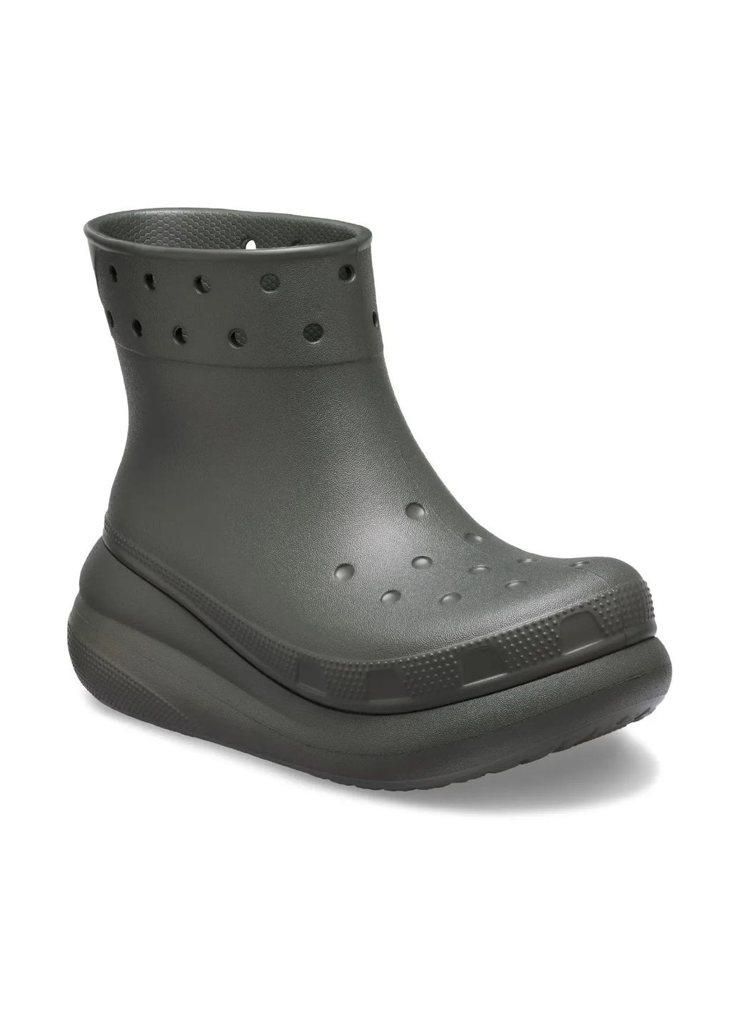 Зеленые резиновые сапоги crush boot dusty olive /m5w7/24 см 207946 Crocs