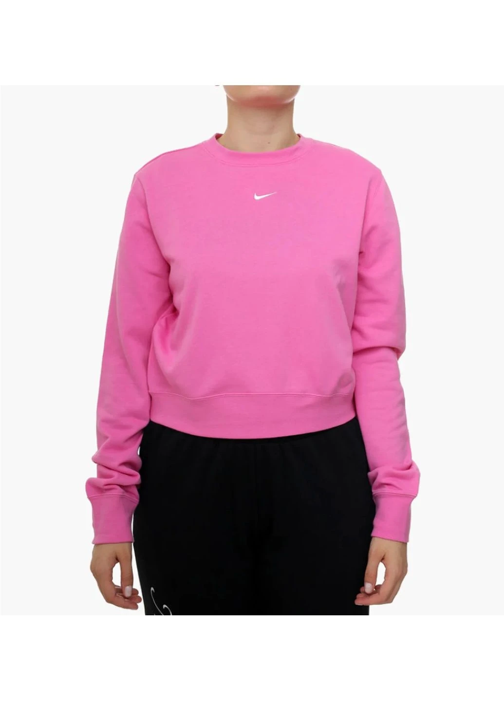 Свитшот женский Nsw Nk Chill Ft Crew Pink Nike (381733559)