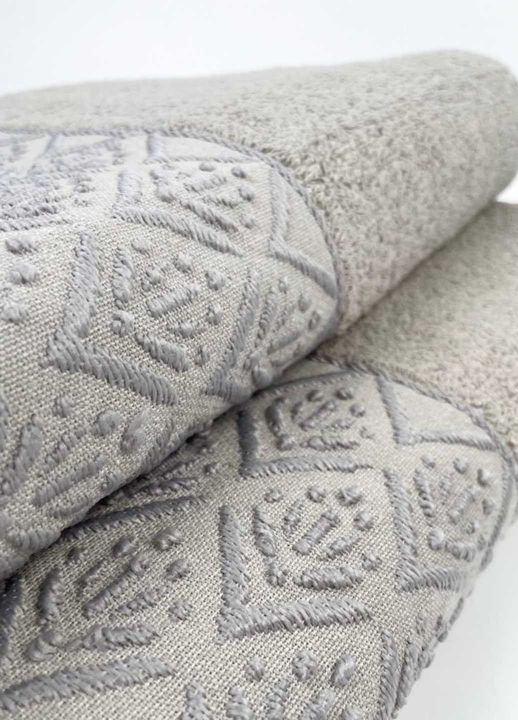 Homedec полотенце лицевое махровое 100х50 см абстрактный серый производство - Турция