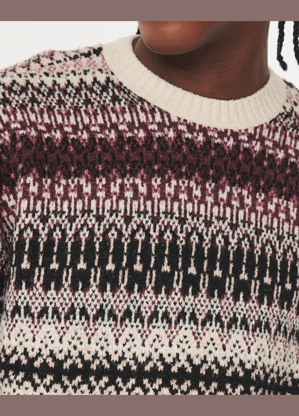 Молочный демисезонный свитер мужской - свитер hc9771m Hollister