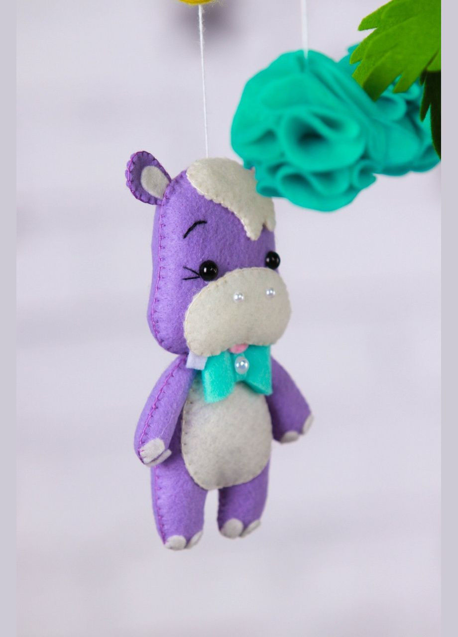 Детский музыкальный мобиль на кроватку для младенцев WooolyWool «Сафари» с 35 мелодиями (М007) No Brand (342757929)