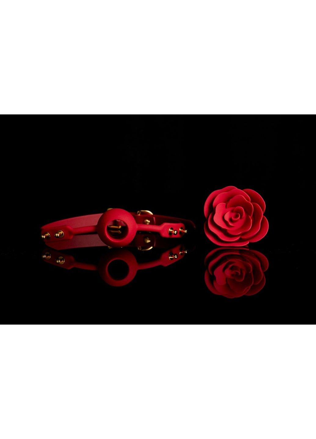Кляп у формі Троянди червоний Rose Ball Gag UPKO Upco (292014596)