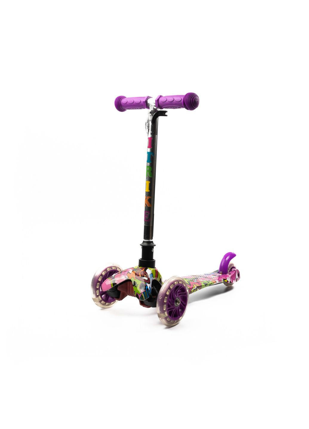 Самокат детский трехколесный Mini BB 3-013-4-F-V, руль 60-69см, колеса ПВХ с подсветкой, iTrike (317590528)