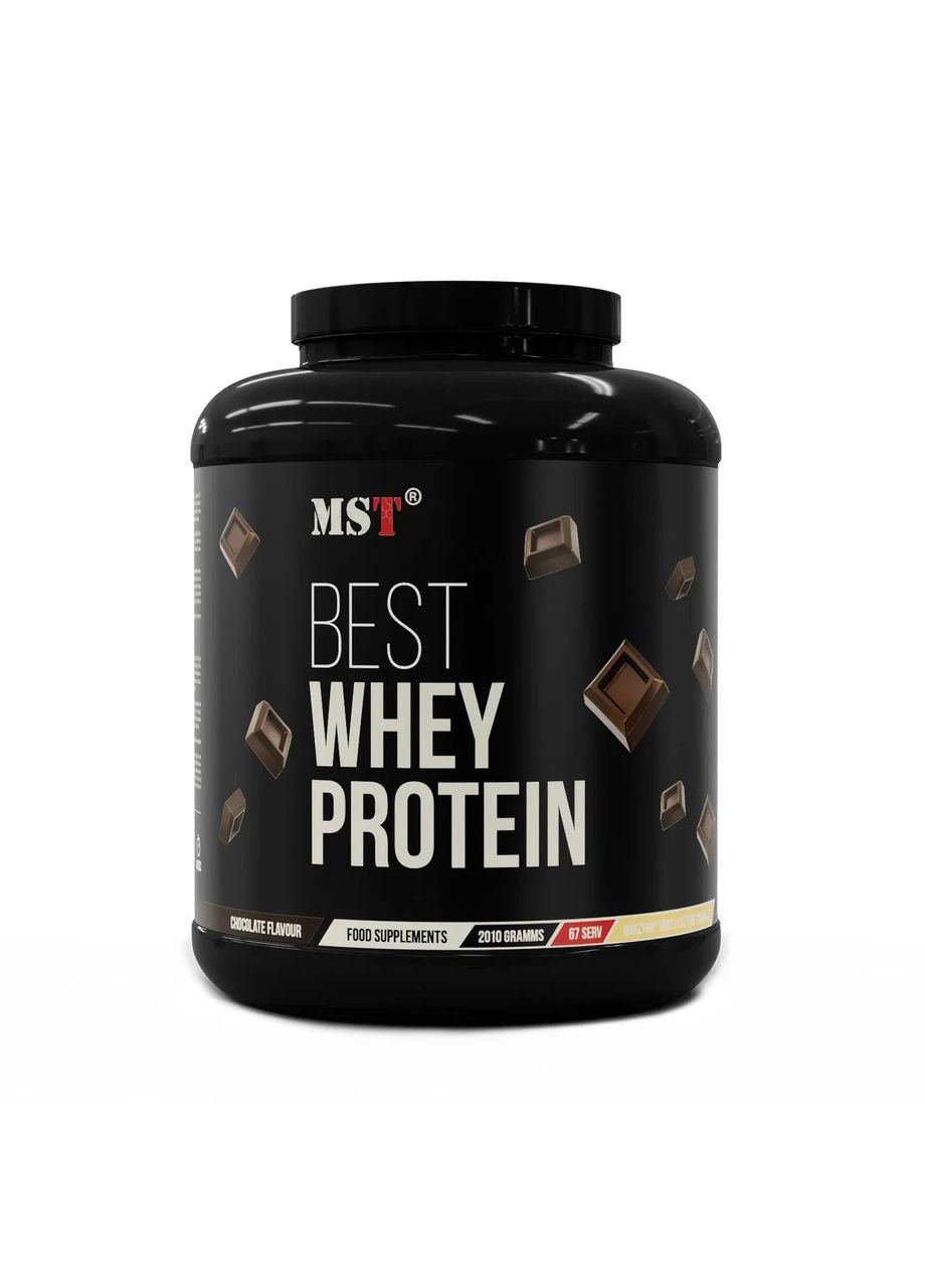 Концентрат сывороточного протеина Best Whey Protein+Enzyme шоколад 2.01 кг MST (365436892)