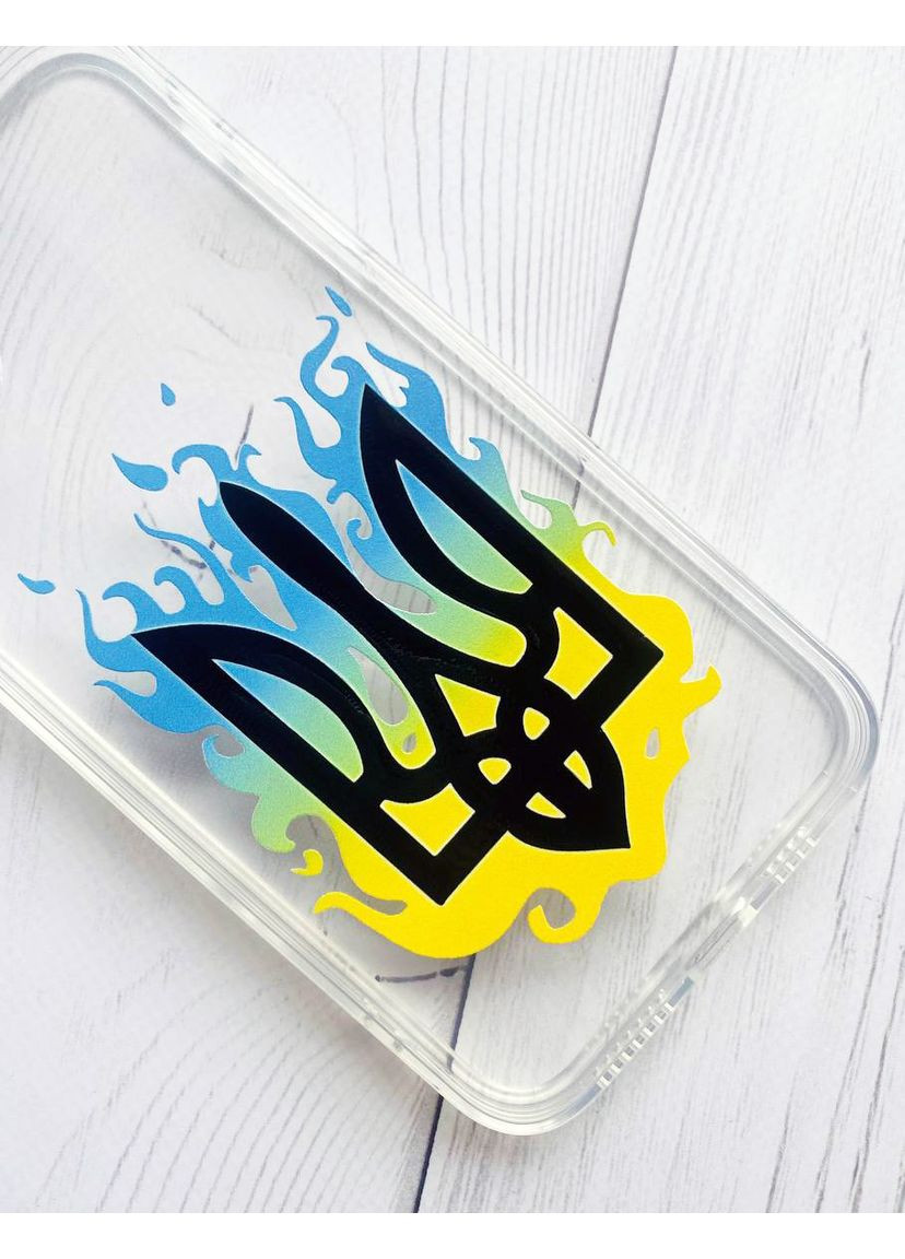 Прозорий чохол на Samsung Galaxy S22:: Тризуб Полум'я (принт 257) Creative (360690697)