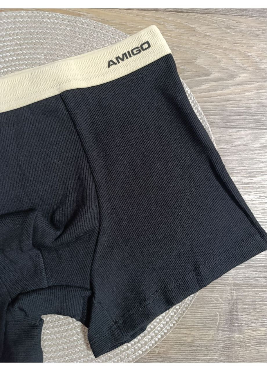 Мужские трусы-боксеры в рубчик, ПЛОТНЫЕ, на зиму,, Боксеры, размеры от XL до 4XL Amigo (369422074)