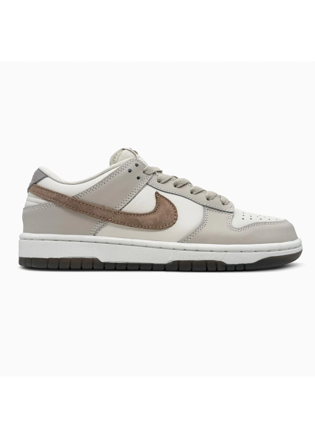 Цветные демисезонные sb dunk low grey/white/brown Nike 231270