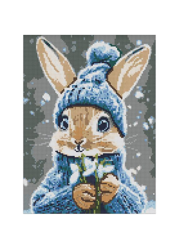 Алмазная мозаика "Кролик с подснежниками" ©art_selena_ru AMO20039, IDEYKA (368135155)