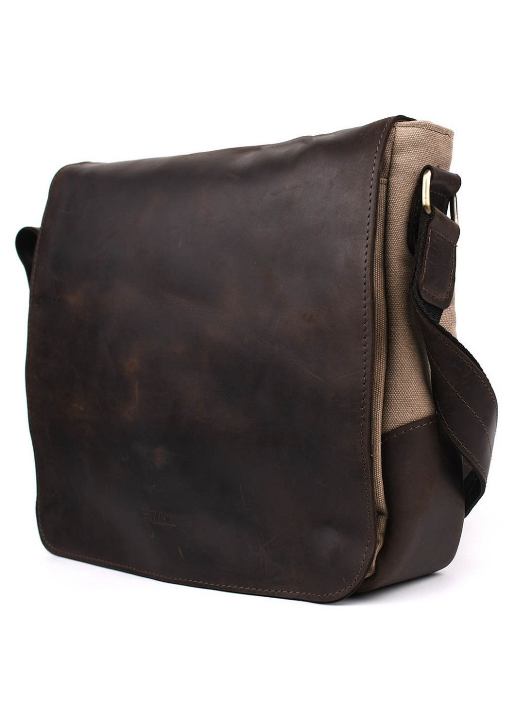 Чоловіча шкіряна сумка через плече 30х32х7,5 см TARWA (315874592)