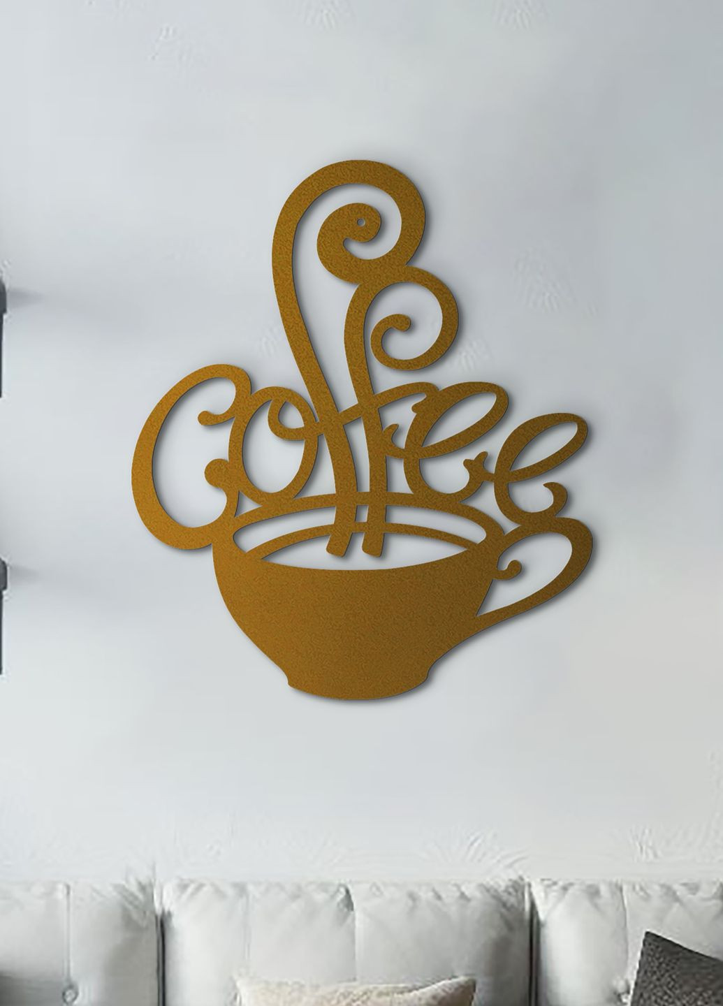 Сучасна картина на кухню, декоративне панно з дерева "Філіжанка кави", стиль мінімалізм 20х23 см Woodyard (291843101)