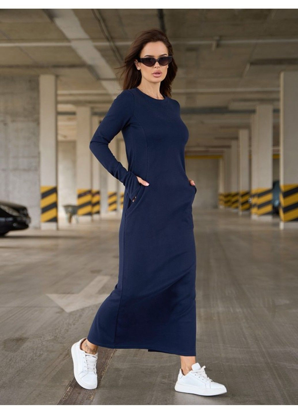 Синее повседневный платье issa pus 14840 темно-синий ISSA PLUS