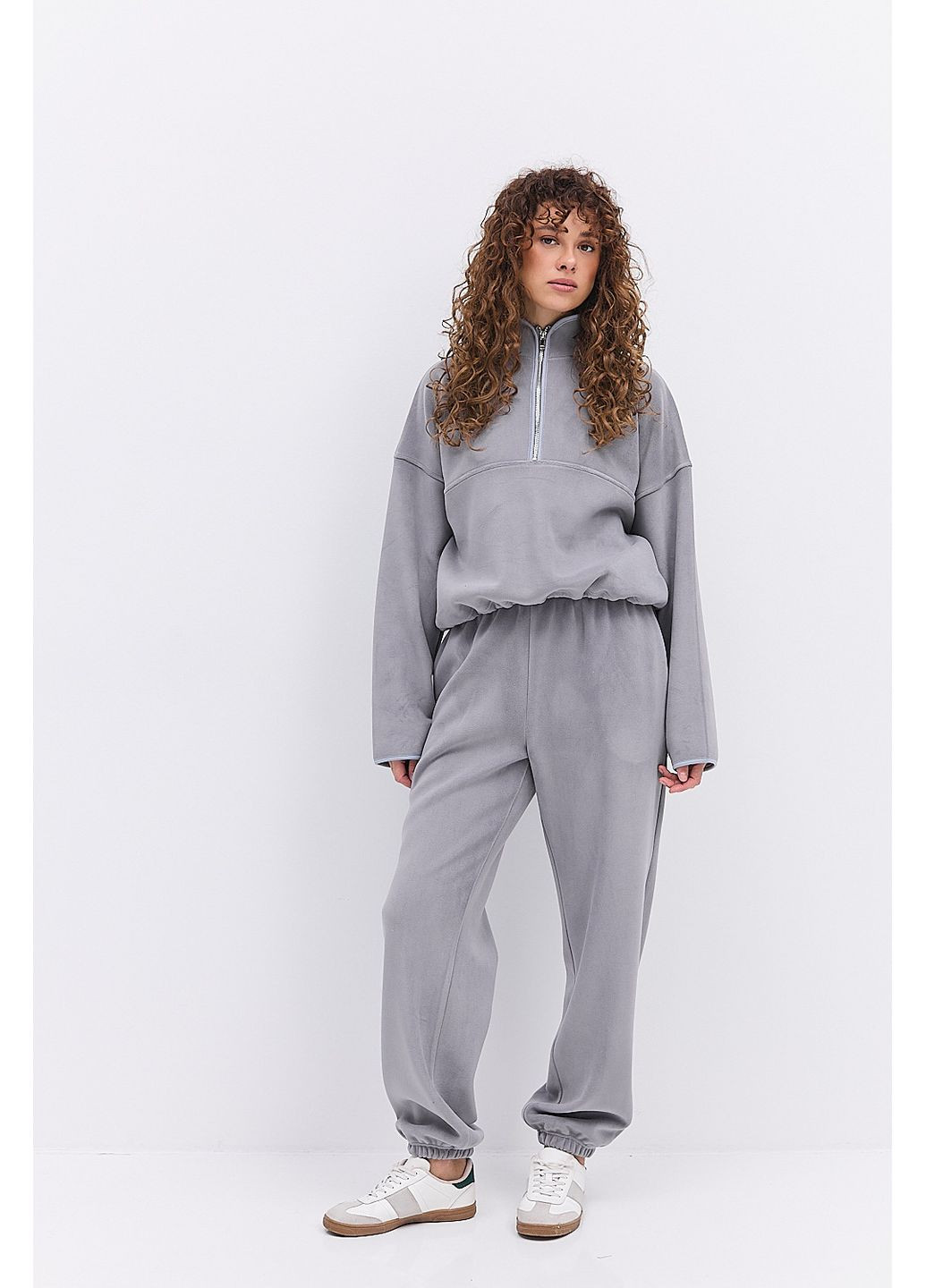 Женский спортивный костюм из флиса со свитшотом на молнии вверху Arjen (364653244)