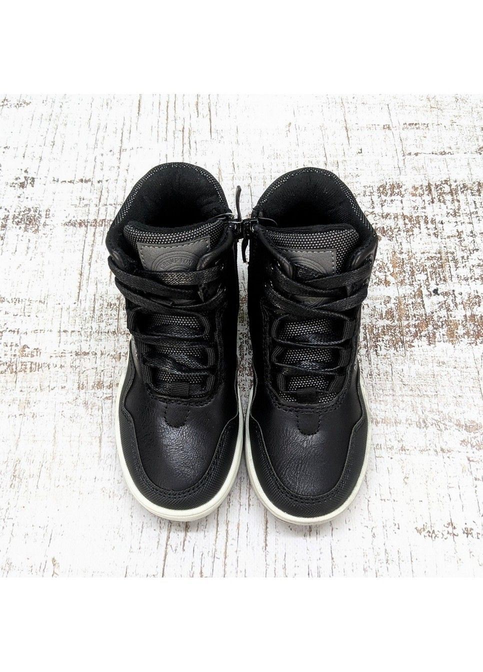 Черные повседневные осенние ботинки демисезонные для мальчика С.Луч