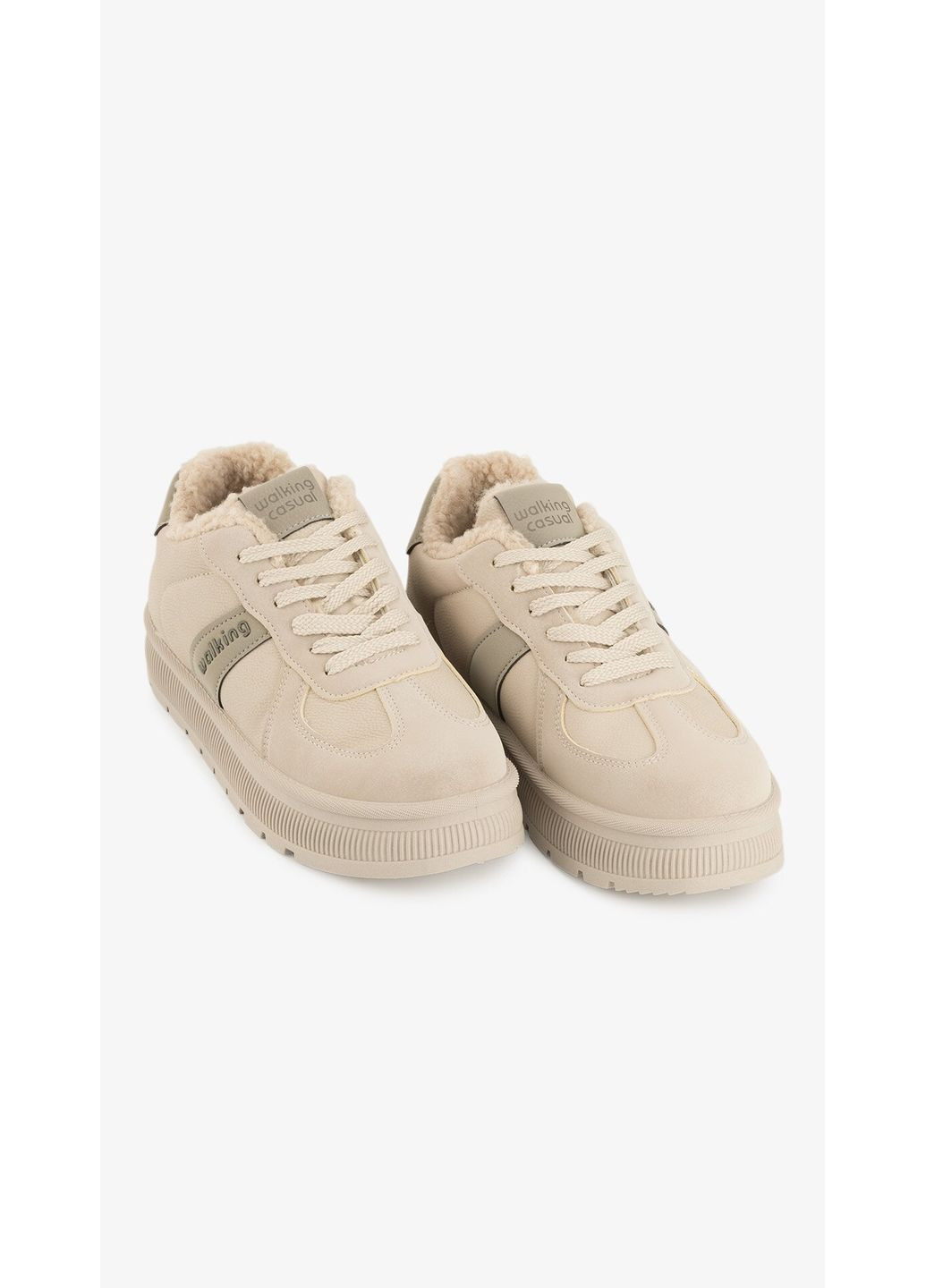 Светло-бежевые кроссовки женские cl-5108 светло-бежевый shop (2000999347900) Gipanis