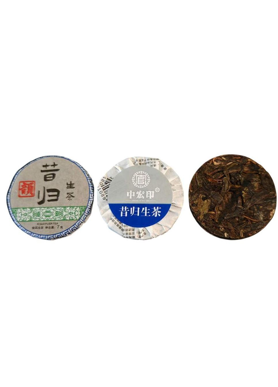 Чай зелений Шен Пуер преміум Чаєман, пресований Xi Gui, 1 шт 7 г No Brand (336386099)
