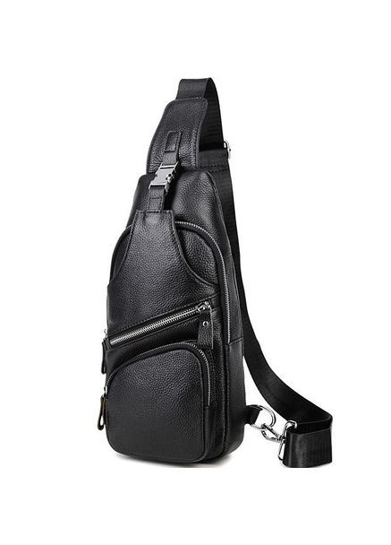 Сумка-слинг мужская на плечо 17х32х7, кожаный нагрудной рюкзак для города MK16094 No Brand (335039964)