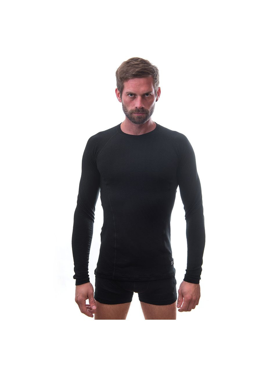 Термофутболка чоловіча Sensor Merino DF LS black 15100021, SM11M-black-L No Brand (368703630)