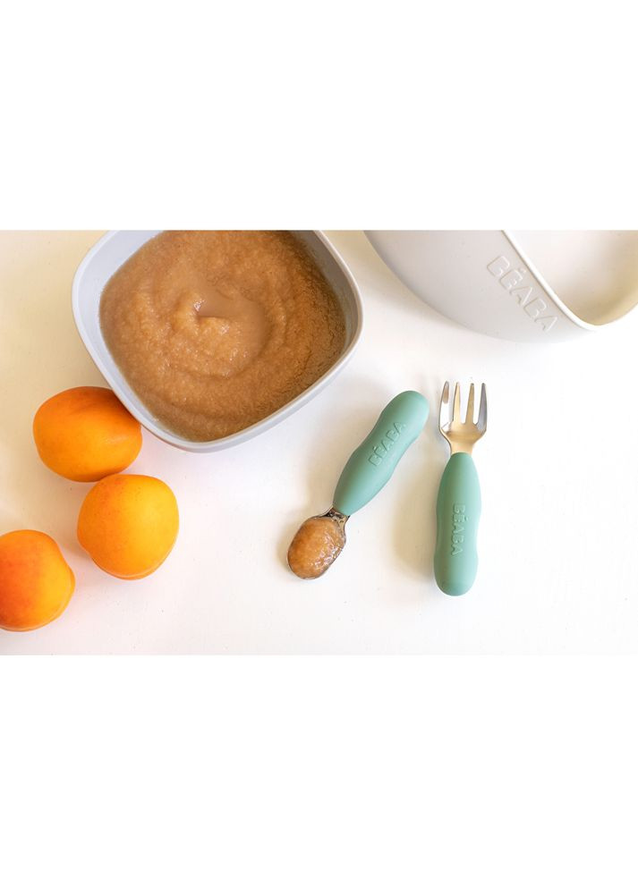 Набор ложка и вилка металлическая 10+, арт. 913580 Beaba (369165271)