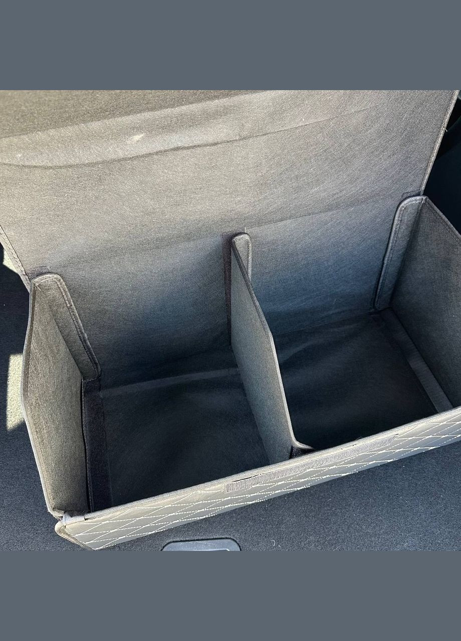 Автомобильная сумка большой органайзер в багажник 65 см черная с черным Eton (328267032)