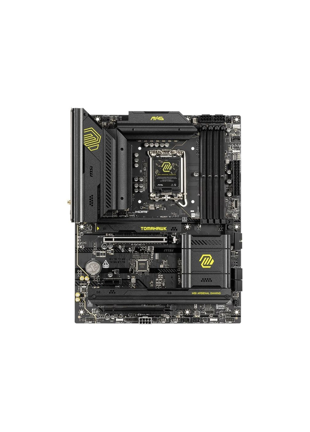 Материнська плата MAG B860 TOMAHAWK WIFI s1851 B860 4xDDR5 M.2 HDMI DP WiFi BT ATX MSI (317863452)