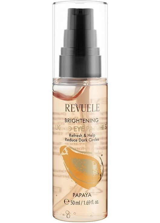 Патчі для очей "Папайя" Brightening Liquid Eye Patches Papaya 50ml (1058100-83388) REVUELE (368658788)