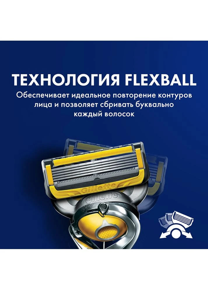 Касети для гоління Fusion ProShield 2 шт. без упаковки Оригінал змінні леза Gillette (382517341)