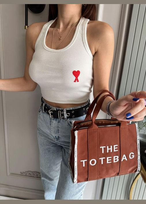 Майка рубчик атлетика Сердце чорна You Best — 285716352