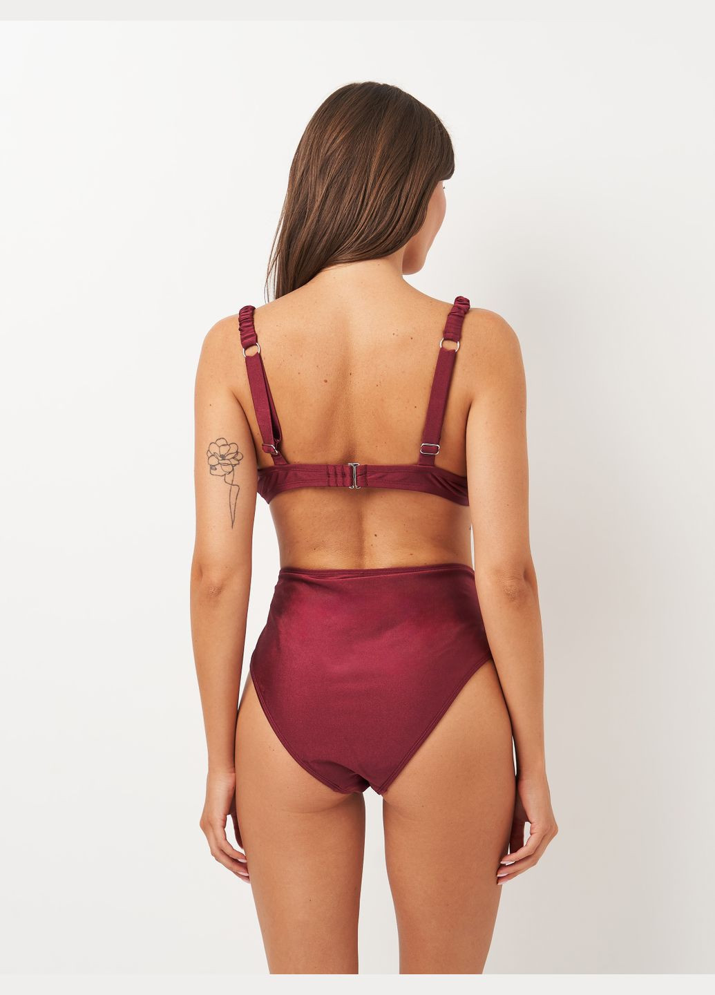 Бордовий літній купальник CUPSHE