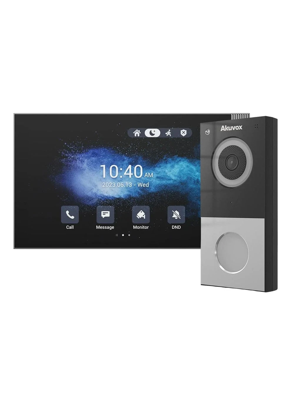 Комплект IP-відеодомофона: домофон з WiFi 8" S563W + відеопанель 2Mp DB01 (DB01 + S563W) (00-00002982) Akuvox (382242004)
