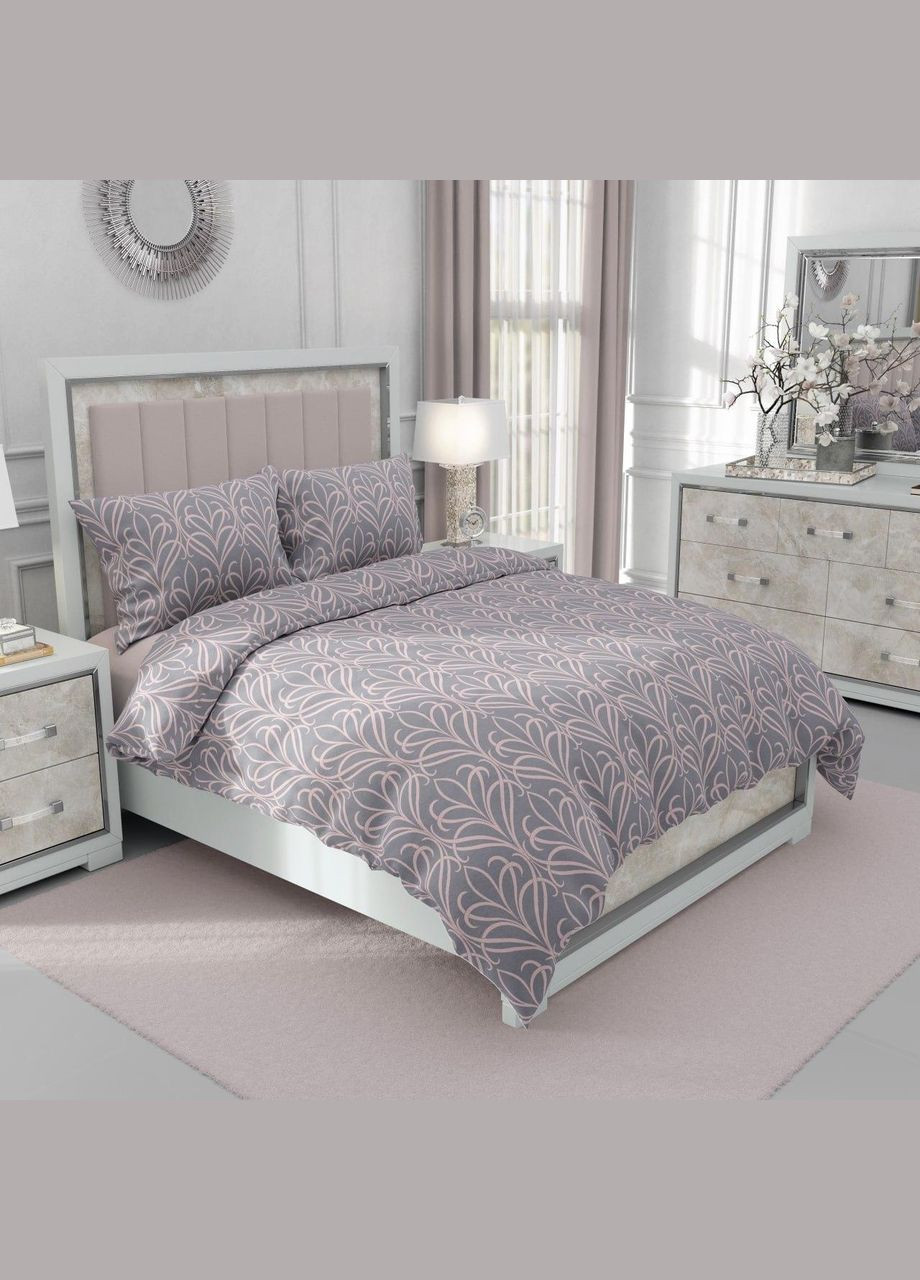 Постільна білизна з мікрофібри Євро 200х220 см наволочки 2 х 70х70 см (П4К-P-0147-03 70х70) No Brand (308754507)