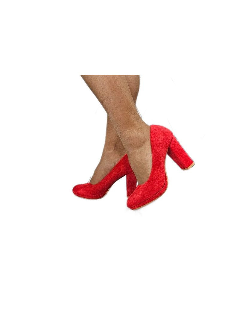 Seven Замшеві туфлі червоні на високих підборах червоний з штучна замша, — (304059443)