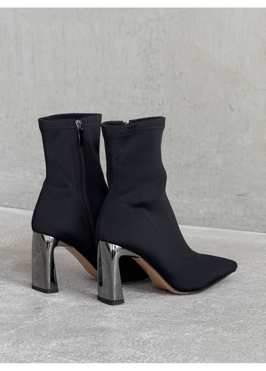 Черные демисезонная элегантные женские ботильоны No Brand