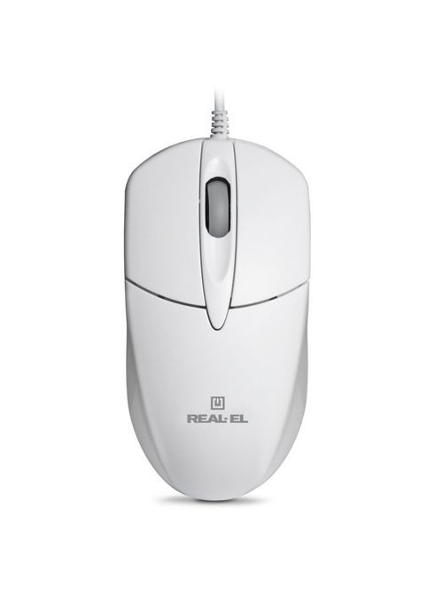 Мишка Real-El RM-211, USB, white (268145144)