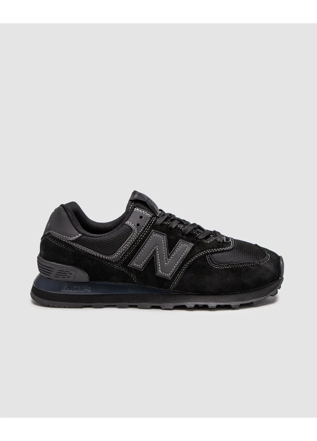 Чорні кросівки чоловічі new balance 574 black нью беланс 574 демісезон No Brand