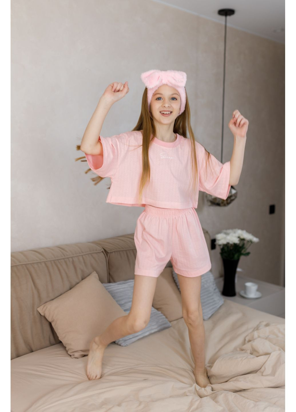 Розовая шорты пижама "рассвет" образец NEWGEN