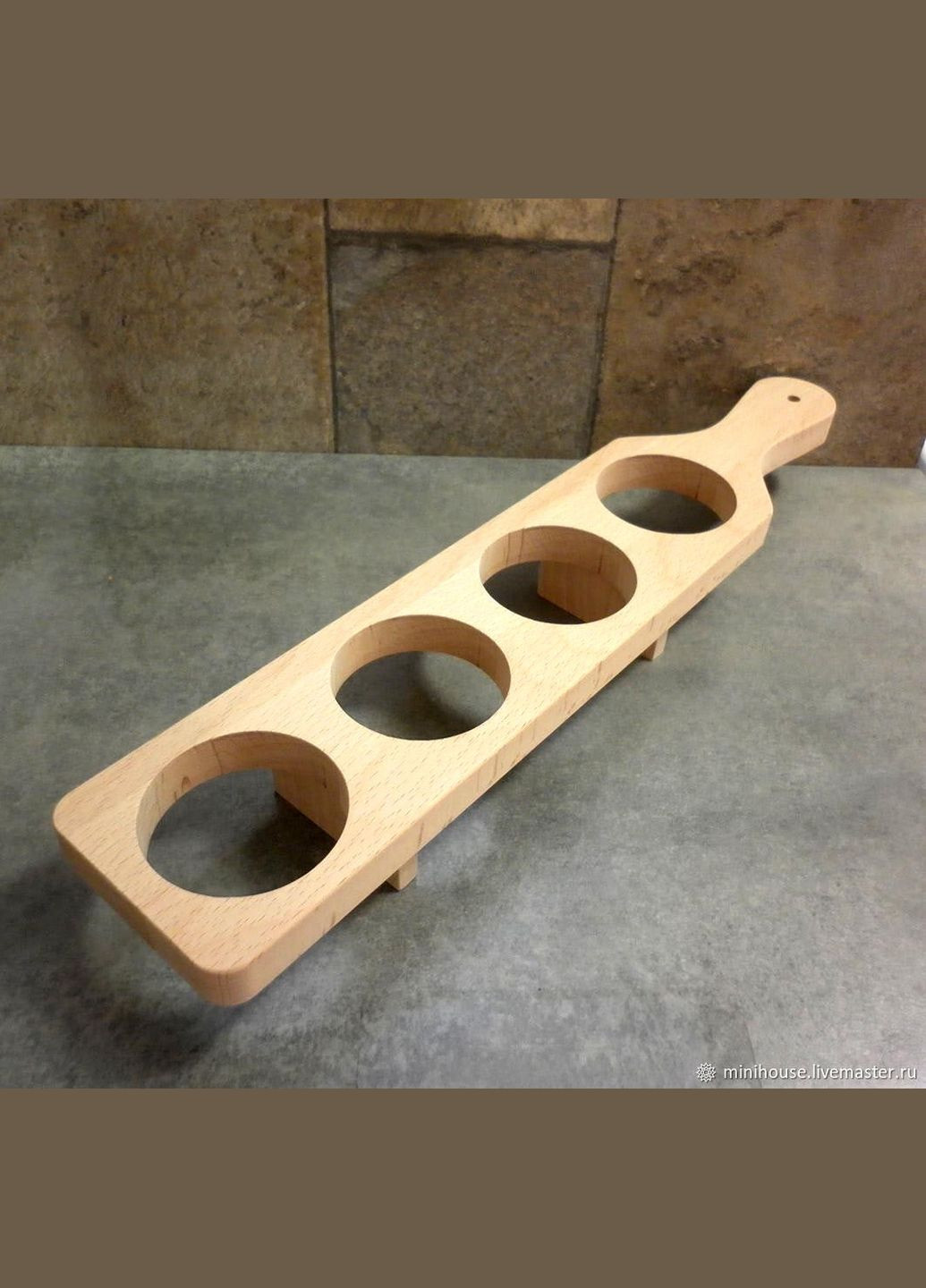 Подставка для рюмок из дерева Франциско 435 бланже (НБС-043501) No Brand (327846509)