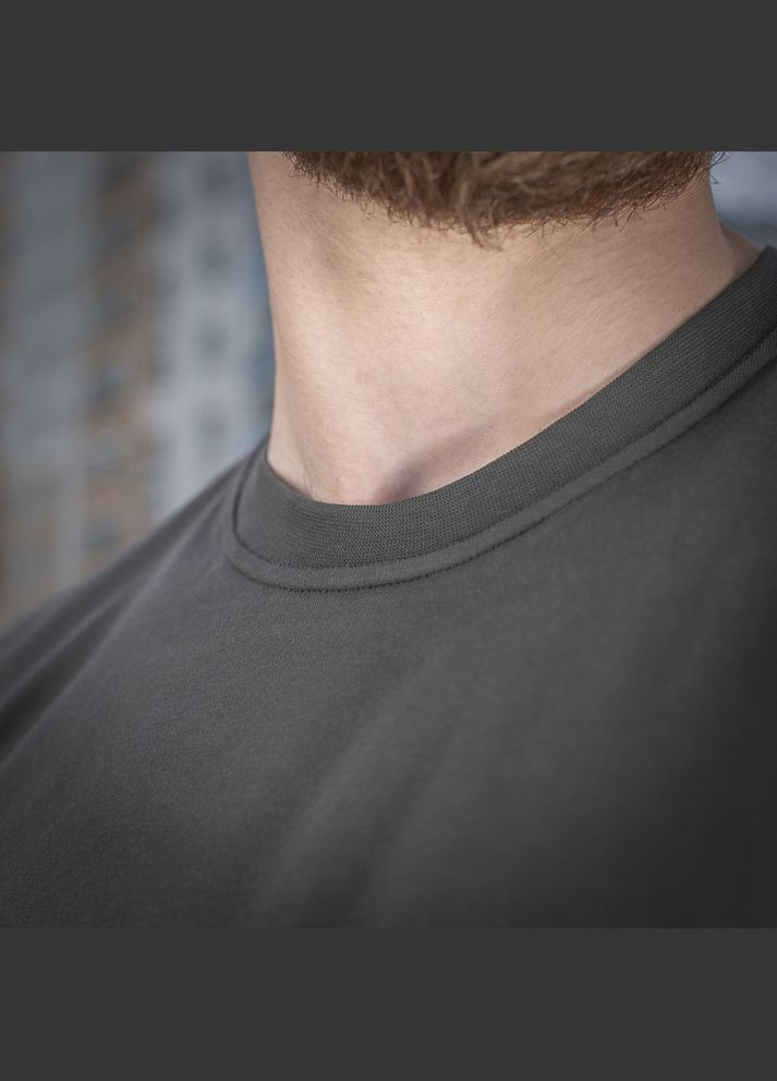 Футболка бавовняна чоловіча 93/7 Dark Grey M-TAC (333984562)