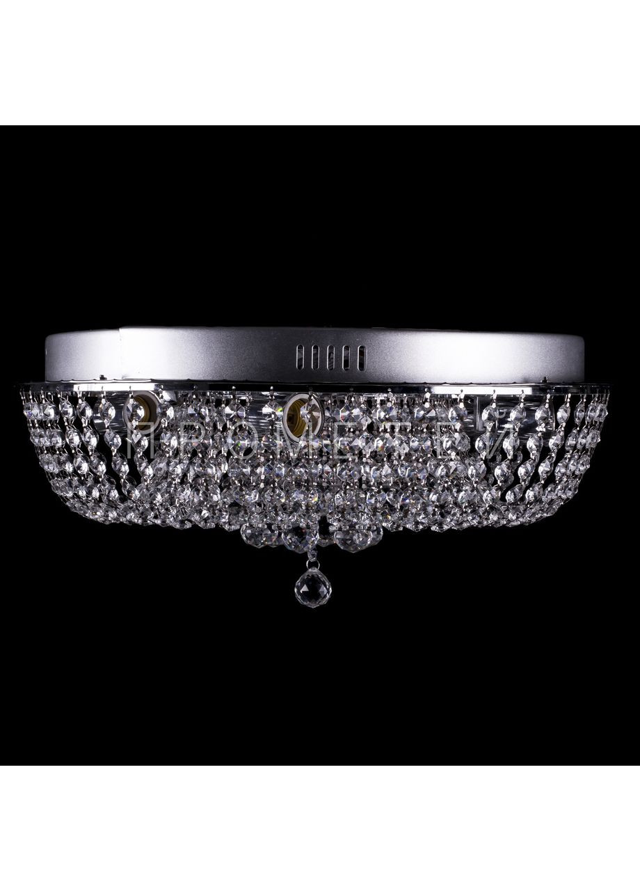 Кришталева люстра з LED підсвічуванням на пульті управління на 6 лампочок (хром). E0966/6/CH No Brand (354229779)