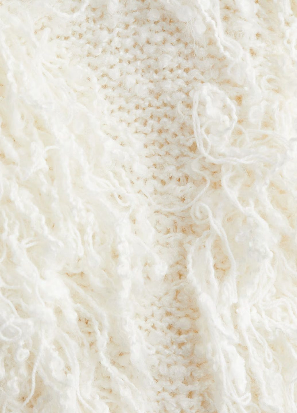 Белый демисезонный свитер H&M