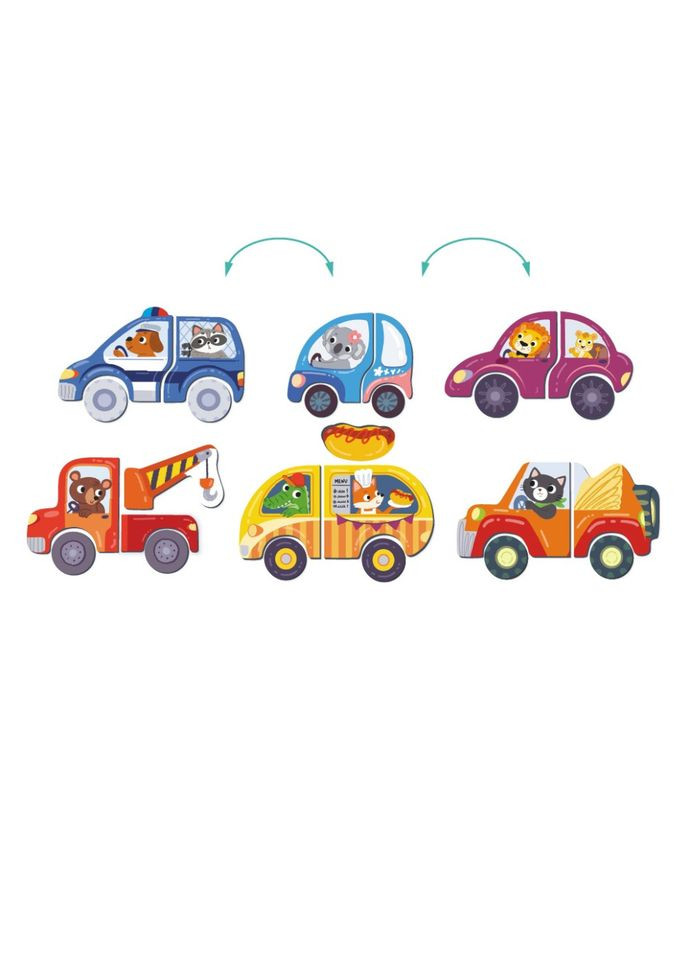 Магнітна гра "Дорожні пригоди" 200244, 1 магнітна дощечка, 36 магнітів DoDo Toys (306436458)