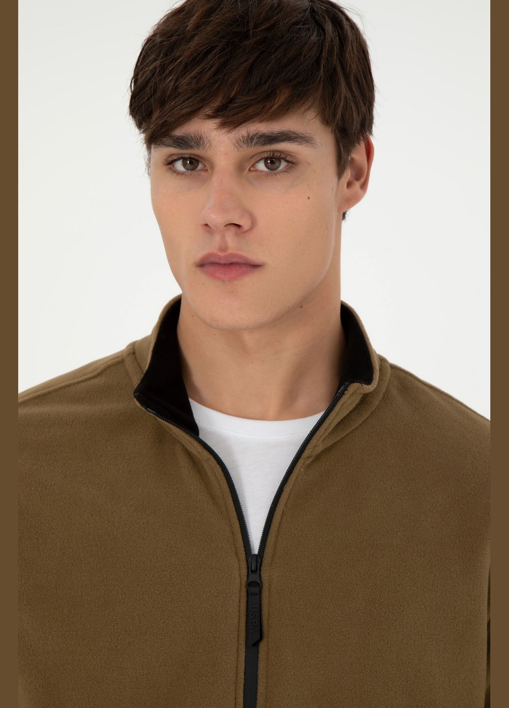 Хаки свитшот u.s. polo assn. мужской U.S. Polo Assn. (324210827)