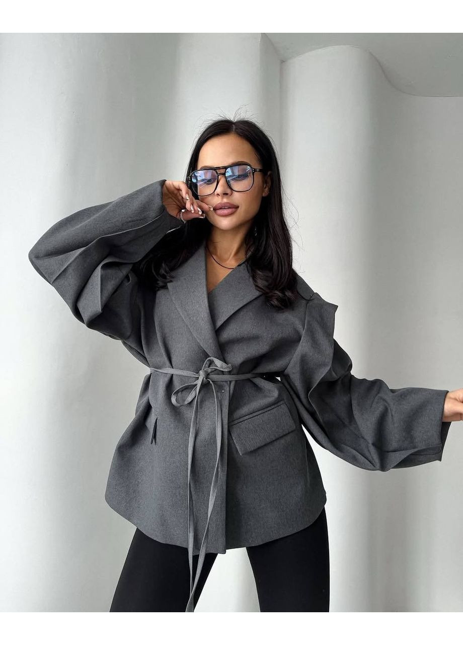 Жакет, колір Темно-сірий No Brand (361245800)