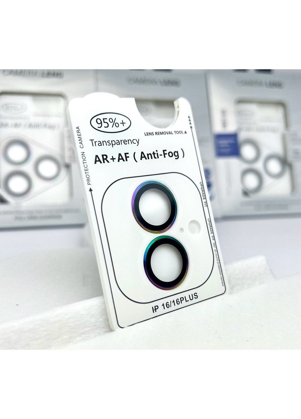 Линзы на камеру для 16 PLUS защитное стекло AR+AF айфон комплект 2 шт camera lens Colorful No Brand (369137591)