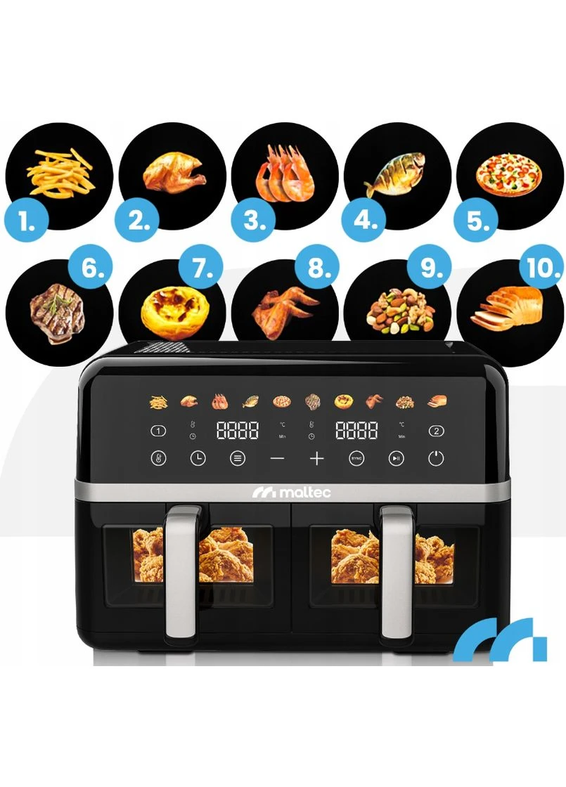 Мультипіч (аерофритюрниця) AirFryer 2800Вт (Польша) Maltec (387522987)