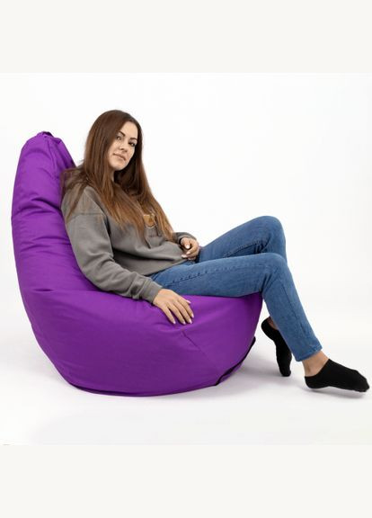 Крісло-груша Фіолетова Дитяча 60х90 No Brand (313101887)