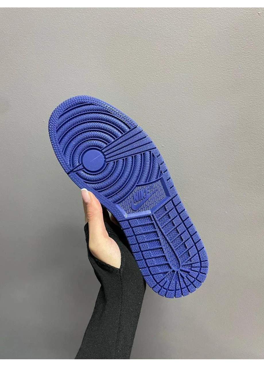 Цветные летние кроссовки nike air jordan 1 retro high game royal найк аир джордан No Brand